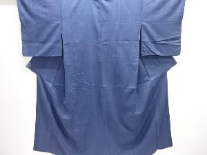 変わり縞模様織り出し手織り真綿紬着物